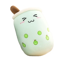 Lot de 25 jouets promotionnels en forme de tasse Boba avec oreiller en peluche pour enfants