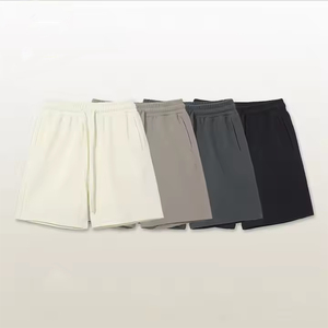 Pantalones cortos informales personalizados para hombre, pantalones cortos deportivos de verano para correr, pantalones cortos negros para hombre, tela de rizo de algodón - Product Image 4