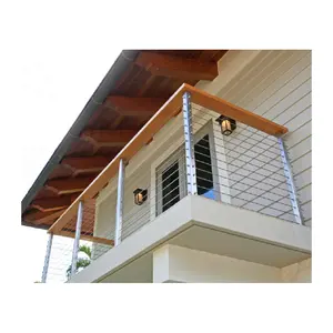 Ace fabbrica all'ingrosso balcone ringhiera per cavi in filo di acciaio inox Decking Rails scale ringhiera