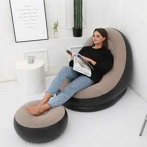 Fabricante inflable aire perezoso sofá cama silla conjunto sofá de aire inflable para acampar al aire libre