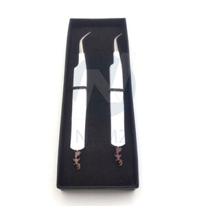 แหนบปลายต่อขนตาทำจากใยอาหารสแตนเลสออกแบบได้ตามต้องการสำหรับขนตา - Product Image 1