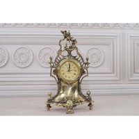 Horloge de table vintage décor de bureau style laiton antique entièrement artisanal cadeaux de pendaison de crémaillère qualité fantastique