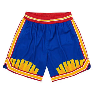 Pantalones cortos de malla blanca de alta calidad para hombres Kissing Printed Custom EE Logo Patrón sólido Costura de 5 pulgadas Estilo corto de calle alta - Product Image 5