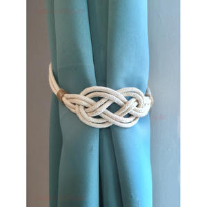 Boho Chic <b>Curtain</b> Decor Macrame Cotton Rope <b>Curtain</b> Tie Backs for Farmhouse Living Room Home Resort Decoration Discount Price - Product Image 2