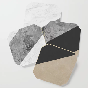 S/4 High Quality Handmade <b>Wood</b> Enamel Printed Coasters Creative Table Decor Coffee Drink Cup Pallet Housewarming Gift Mats Pads - Product Image 3