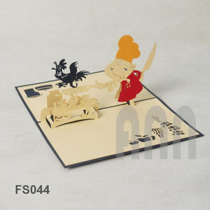 Papel de felicitación hecho a mano Regalo Día de Acción de Gracias Aniversario Tarjeta emergente para cumpleaños Día de San Valentín Impresión offset Recuerdo - Product Image 5