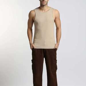 Débardeur Sportif Homme Personnalisé en Coton Tricoté Respirant 100% Coton, Col Rond, Style Décontracté Uni, Grande Taille, Imprimé Sérigraphié - Product Image 5