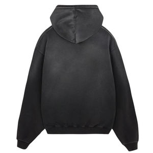 Sweat-shirts décontractés à capuche en molleton 100 % coton de qualité supérieure, effet délavé à l'acide, effet décoloré par le soleil, respirant et absorbant l'humidité, coupe ample - Product Image 4