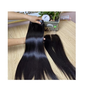 Venta caliente hueso recto Remy trama paquetes de cabello Color Natural vietnamita extensiones de cabello humano Dyable - Product Image 1