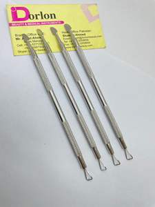 เครื่องมือดันหนังที่ดันหนังกำพร้าแบบสองด้านอุปกรณ์ทำเล็บสแตนเลสออกแบบโลโก้ได้ตามต้องการ - Product Image 4