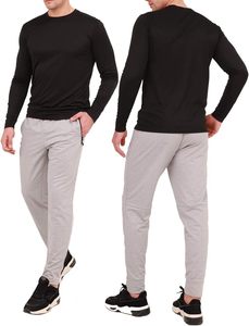 กางเกงวอร์มลำลองผู้ชายราคาดีที่สุด พร้อมโลโก้สั่งทำ น้ำหนักเบา เอวกลาง สีเข้มทรงตรง สไตล์ขายดี มีกระเป๋าซิป - Product Image 4