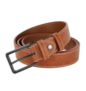 Classic <b>Vintage</b> Full Grain Buffalo Leather <b>Belt</b> Pin Buckle Comfortable Casual Custom Length Genuine Leather <b>Belts</b> From Pakistan - Product Image 2