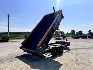 Nouvelle remorque hydraulique abordable de décharge de ferme à vendre Modèle d'endroit de dimension vierge de poids Charge bon marché - Product Image 4