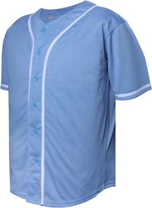 Elegante personalizado béisbol uniforme sublimación equipo ropa deportiva Durable personalizado transpirable 100% poliéster cuello en V camisa Unisex - Product Image 2