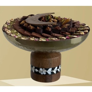 Attrayant bol en métal doré dessus de table bol à chocolat décoratif Dessert affichage bol à chocolat pour les mariages et les anniversaires - Product Image 4