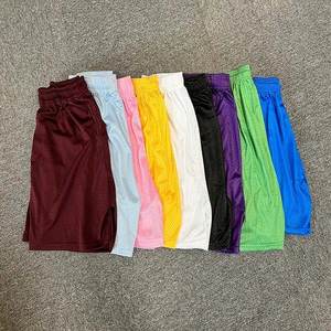 Short de jogging écologique de conception personnalisée Sports d'été Plus Size Mid Elastic Waist Solid Color Mesh Shorts Sublimation Blank - Product Image 3