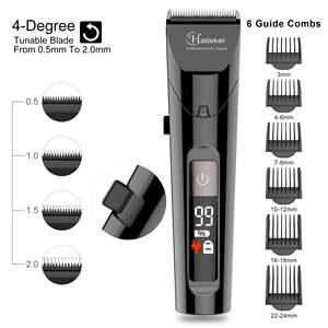 Recortadora de Pelo Profesional para Hombre, Precisión, Cabello Largo, Impermeable IPX7, Recargable, Fuente de Alimentación USB, Funciones Ajustables, Enchufe Estadounidense - Product Image 4