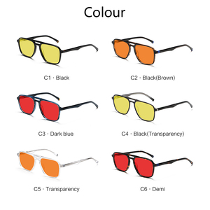 100% 蓝光阻挡眼镜醋酸镜框防眼疲劳电脑眼镜橙色镜片男女轻便时尚款式 - Product Image 5