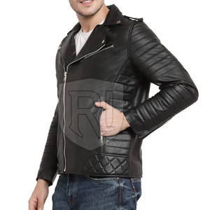 Veste en cuir pour hommes Oem Service Veste en cuir pour hommes de haute qualité Veste en cuir d'hiver pour hommes - Product Image 2