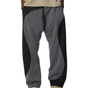 High Quality Mens <b>Fleece</b> Wide Straight Leg Stacked Sweatpants Custom Oversized 400gsm Flared Pants Men Joggers <b>Trousers</b> - Product Image 4