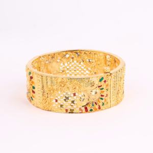 Forming Gold Plated <b>Kada</b>, Gold <b>Kada</b>, Fashion Jewelry, Gift for Women Special Occasion Copper & Brass Chapado En Oro Oro Laminado - Product Image 2