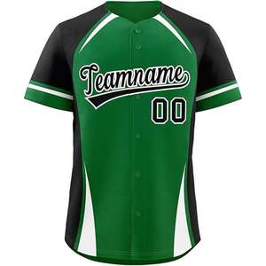 Uniforme de Béisbol Estilo Vintage con Rayas, Jersey Personalizado con Botones al por Mayor - Product Image 1