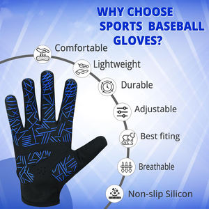 Gants de baseball personnalisés de haute qualité à manchette courte pour receveur avec de bons matériaux et une adhérence élevée - Product Image 6