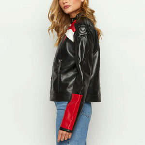 Veste en cuir pour femmes tendance à vendre, 100% cuir, coupe classique, veste en cuir tendance pour femmes - Product Image 3