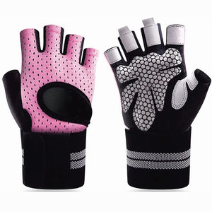 Guantes deportivos de neopreno de medio dedo con logotipo personalizado, guantes antideslizantes para levantamiento de pesas, entrenamiento de culturismo, guantes de Fitness a prueba de golpes - Product Image 5