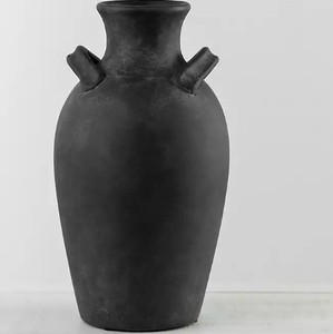 Set of 2 Acube Industries Modern Iron Glazed Gray <b>Vases</b>-Festival Home Decor Custom Size - Product Image 4