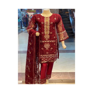 Elegante pakistaní indio Formal Casual Party Wear mujeres vestidos recién llegados Salwar kameez Lawn Kurti - Product Image 3