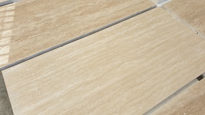 กระเบื้อง2023ลายคลาสสิค Travertine เนื้อบางเบา20มม. พื้นผิวนูนขึ้นสำหรับผนังภายในทำจาก CEM-FHVC-02-12ไก่งวง - Product Image 2