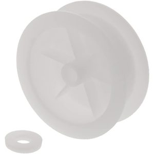Nuevas Piezas para Lavadora Eléctrica: Polea Tensora de Plástico Recubierta de Goma para Secadora, 12x81mm, Forrada de Tela, Nueva Condición - Product Image 1