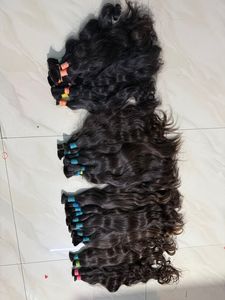 Extensiones de cabello humano natural de larga duración, mechones de pelo natural indio ondulado, tejido ondulado, cutícula alineada, Remy suave - Product Image 5