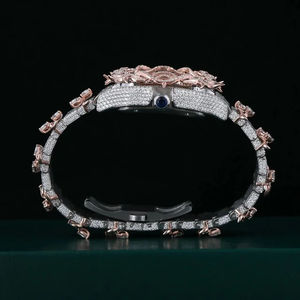 Reloj de Diamante Moissanite de Primera Calidad con Movimiento de Cuarzo de Alta Precisión para Uso Diario y Comercial para Exportación - Product Image 5