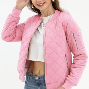 Chaqueta Bomber para Mujer con Cremallera Completa, Color Sólido, Calidad Premium, Ligera y Cómoda - Product Image 5