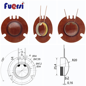 Reemplazo del sistema PA de diámetro interior de 25,4mm, diafragma fenólico, Bobina de voz, piezas de unidad de controlador de altavoz para altavoz sirena o Tweeter - Product Image 5
