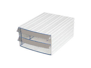Boîte à tiroirs de rangement en plastique transparent polyvalent 782-M pour l'organisation de la maison et du bureau - Product Image 2