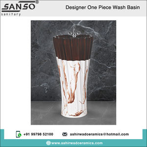 Ashirwad อ่างล้างหน้า9L ทรงรีเซรามิกรูปวงรีเป็นมิตรกับสิ่งแวดล้อมพร้อมการรับประกัน5ปีจากประเทศอินเดีย - Product Image 2