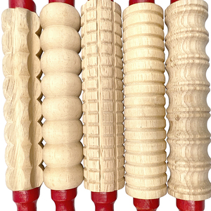 Bộ 6 hỗn hợp dập nổi 20x182mm Kid crafting công cụ cho bột chuẩn bị cán <span class=keywords><strong>Pin</strong></span> bộ - Product Image 3