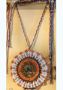 Black Onyx Macrame <b>Necklace</b> Pear Gemstone Adjustable Boho Rope Handmade <b>Statement</b> Jewelry for Women - Product Image 4