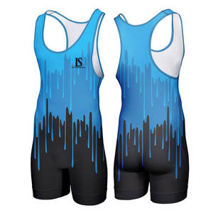 Nouveau Design OEM Service Plus Size Wrestling Singlet Personnalisé 100% Polyester Wrestling Singlets - Product Image 1