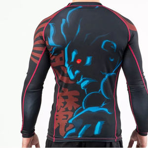 การต่อสู้แบบใหม่ USA & Europe Jitsu MMA rash GUARD สำหรับผู้ชาย USA & Europe BJJ มวย jjerseys rash GUARD MMA กางเกงขาสั้นชกมวย - Product Image 4