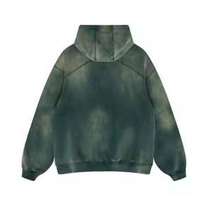 เสื้อฮู้ดผ้าซักกรดของผู้ชายผ้าคอตตอน100% แห้งเร็วระบายอากาศได้ดีสำหรับฤดูหนาวโลโก้ออกแบบได้ตามต้องการ - Product Image 6