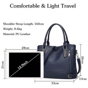 Bolsos de Mano para Mujer, Hechos a Mano, Personalizados, de Lujo, de Cuero Auténtico, Bolso de Compras, Bolso de Mano de Cuero Vacuno de Grano Completo - Product Image 3