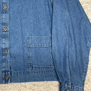 Veste en jean bleu 100% coton pour femme avec design déchiré Vestes et manteaux en jean pour homme - Product Image 4