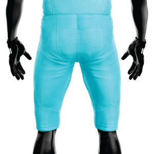 Uniforme de football américain pour hommes sublimé personnalisé respirant 100% polyester vert de mer matériel d'équipe sergé pantalon de maillot court - Product Image 4