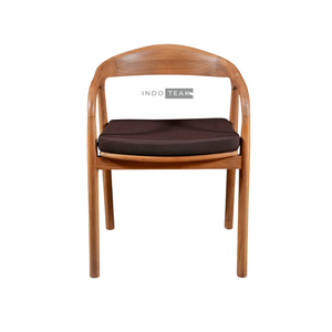 Silla de Restaurante con Asiento de Espuma, Hecha de Madera de Teca Antigua, Diseño Moderno y Elegante - Product Image 2