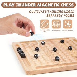 Incontri di famiglia magnetico gioco di <span class=keywords><strong>scacchi</strong></span> con tavola di legno che combina <span class=keywords><strong>scacchi</strong></span> <span class=keywords><strong>classici</strong></span> per divertimento e intrattenimento - Product Image 3