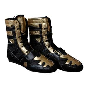 Customized Color Top Selling Lightweight Leather <b>Boxing</b> <b>Shoes</b> Customized Logo Hook Loop Closure All Weather Grip for Adult - Product Image 3